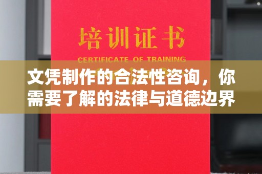 蔚县文凭制作的合法性咨询，你需要了解的法律与道德边界