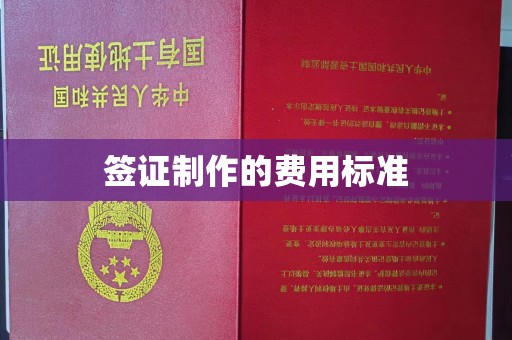 蔚县签证制作的费用标准