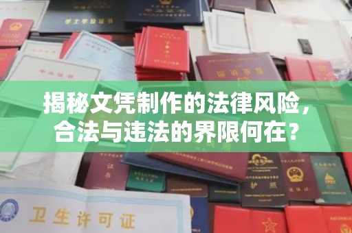 蔚县揭秘文凭制作的法律风险，合法与违法的界限何在？