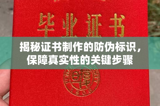 蔚县揭秘证书制作的防伪标识，保障真实性的关键步骤